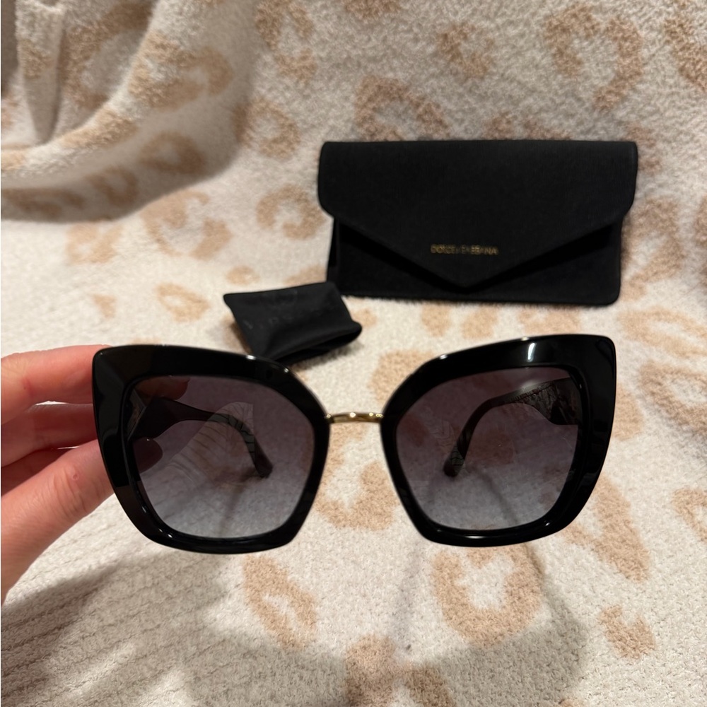 Dolce & Gabbana Black and Gold Sunglasses